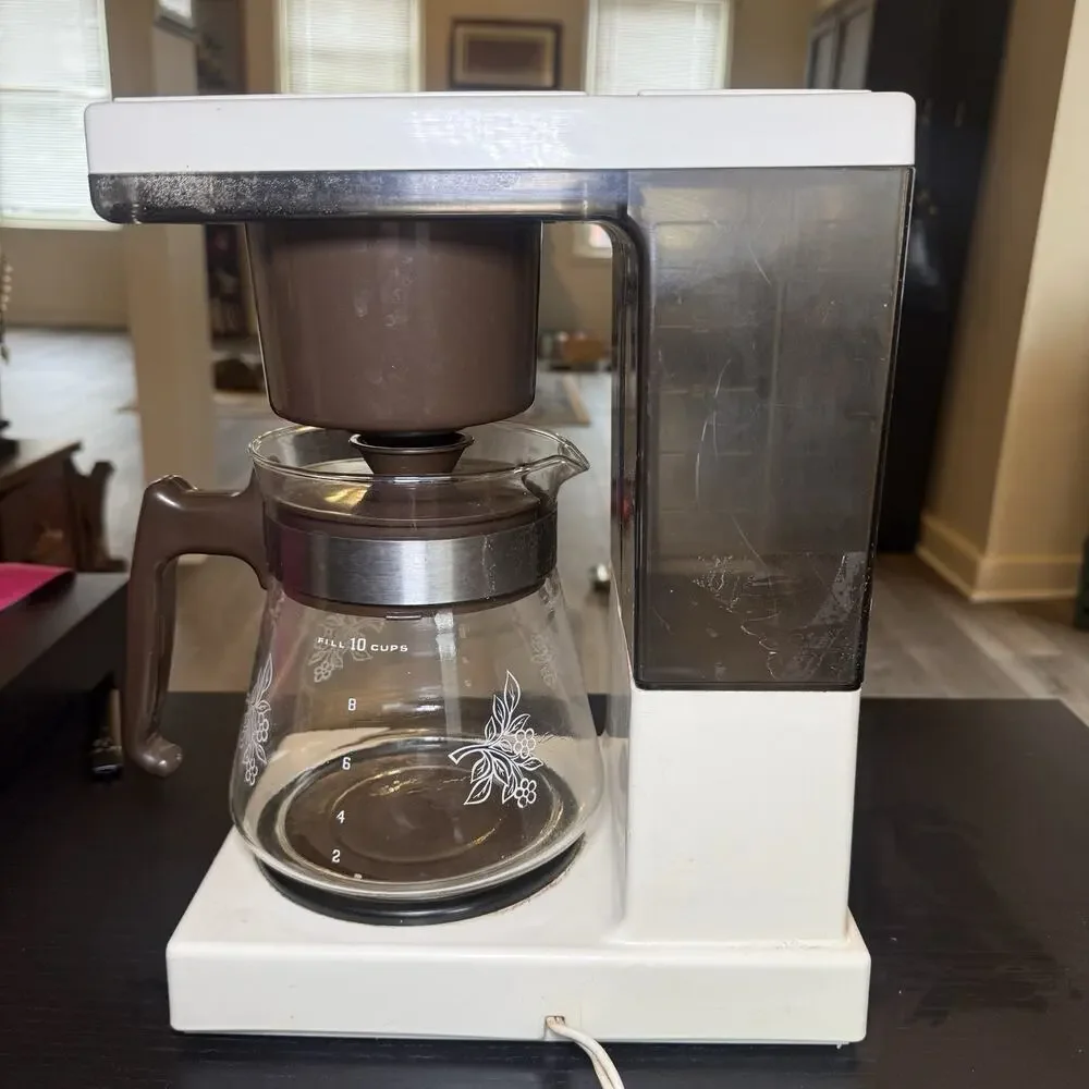 Vintage GE Coffeematic Brew Starter 10cup Coffee Maker Tested